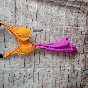 Wild fable one piece bathing suit high leg xxs new with tags nwt